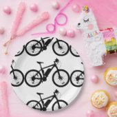 Bicycle Silhouette Papieren Bordje (Feest)