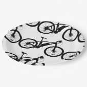 Bicycle Silhouette Papieren Bordje (Gekanteld)