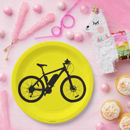 Bicycle Silhouette Papieren Bordje (Feest)