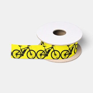 Bicycle Silhouette Satijnen Lint