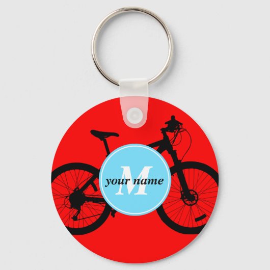 Bicycle Silhouette Sleutelhanger (Voorkant)