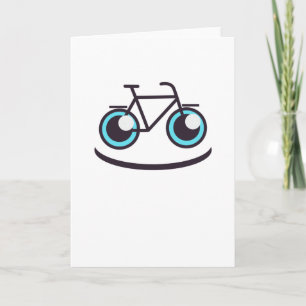 Bicycle Smile Funny Bike Cyclist Kaart