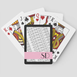 Bicycle Speelkaarten, Foto & Monogram Sjabloon Pokerkaarten