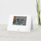 Bicycle, St. Nicholas Church, Kopenhagen, Denemark Feestdagen Kaart (Achterkant)