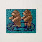 Bicycle Tandem Teddy Bear Print Legpuzzel (Horizontaal)