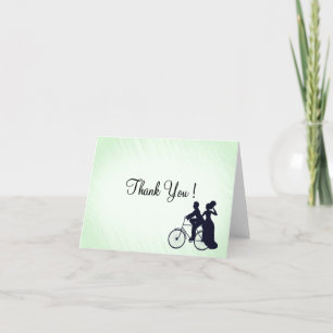 Bicycle Theme Weddenschap Bedankkaart