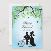 Bicycle Theme Weddenschap Blue Kaart (Voorkant)