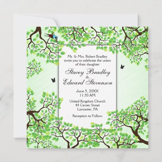 Bicycle Theme Weddenschap Kaart (Achterkant)