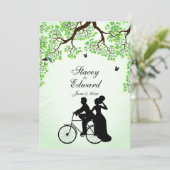 Bicycle Theme Weddenschap Kaart (Staand voorkant)