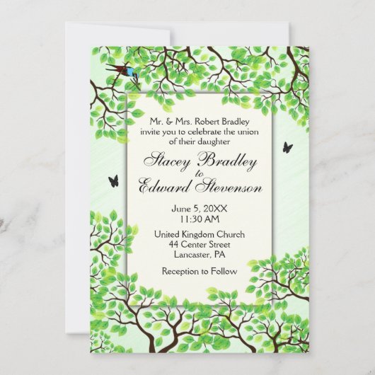 Bicycle Theme Weddenschap Kaart (Achterkant)