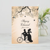 Bicycle Theme Weddenschap-wedstrijd Kaart (Staand voorkant)