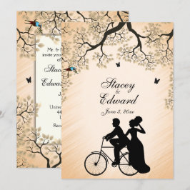 Bicycle Theme Weddenschap-wedstrijd Kaart