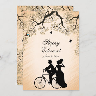 Bicycle Theme Weddenschap-wedstrijd Kaart