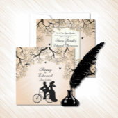 Bicycle Theme Weddenschap-wedstrijd Kaart