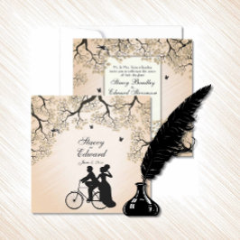 Bicycle Theme Weddenschap-wedstrijd Kaart