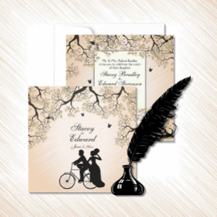 Bicycle Theme Weddenschap-wedstrijd Kaart