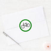 Bicycle Traffic Highway-teken Ronde Sticker (Envelop)