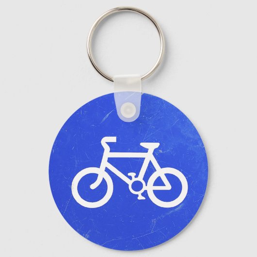 Bicycle Traffic Sign Sleutelhanger (Voorkant)