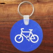 Bicycle Traffic Sign Sleutelhanger (Voorkant)