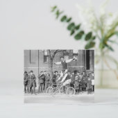 Bicycle Trick Riding, jaren 20 Briefkaart (Staand voorkant)