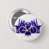 Bicycle volgen op Violet Ronde Button 5,7 Cm (Voorkant /achterkant)