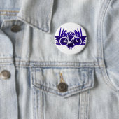 Bicycle volgen op Violet Ronde Button 5,7 Cm (In situ)