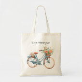 Bicycle Watercolor  Tote Bag (Voorkant)