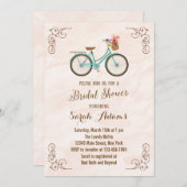 Bicycle Waterverf Bridal Shower Kaart (Voorkant / Achterkant)