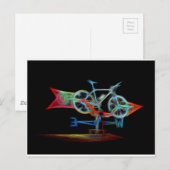Bicycle Weathervane Briefkaart (Voorkant / Achterkant)