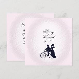 Bicycle Weddenschap Roze uitnodiging