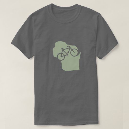 Bicycle Wisconsin t-shirt (Design voorkant)