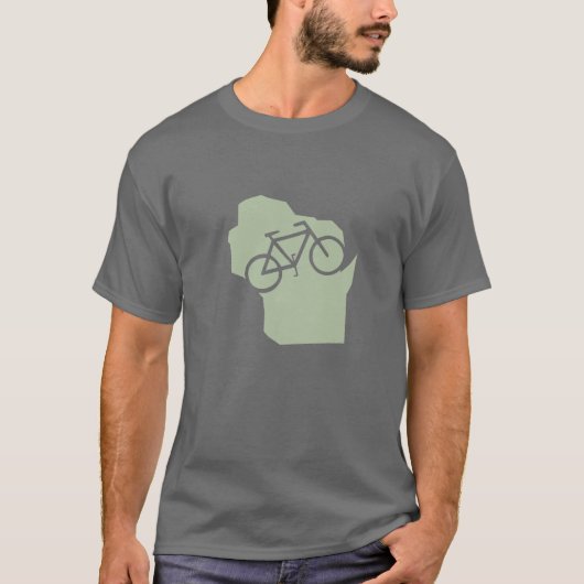 Bicycle Wisconsin t-shirt (Voorkant)