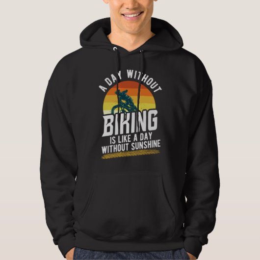 bicycles cyclists bicyclists mountain biking sayin hoodie (Voorkant)