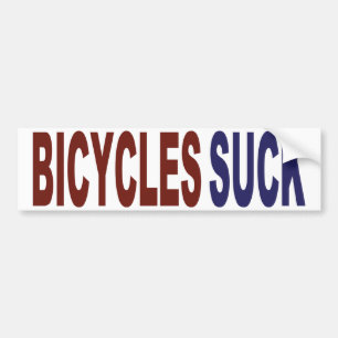 Bicycles Suck Bumpersticker