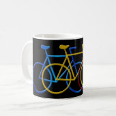 Bicyclesin3ColorsBig Koffiemok (Voorkant links)