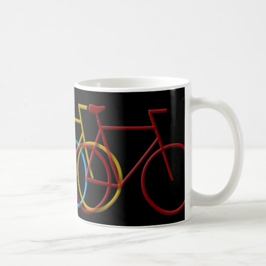 Bicyclesin3ColorsBig Koffiemok (Rechts)