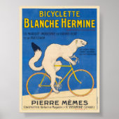 Bicyclette Blanche Hermine Vintage Poster 1926 (Voorkant)