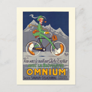 Bicyclette Omnium Vintage Poster 1924 Briefkaart