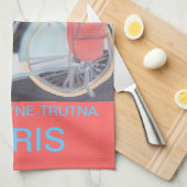 BICYCLETTE PARIS KITCHEN TOWEL THEEDOEK (Quarter Fold)
