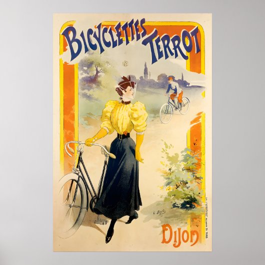Bicyclettes Terrot Vintage Fiets Poster (Voorkant)