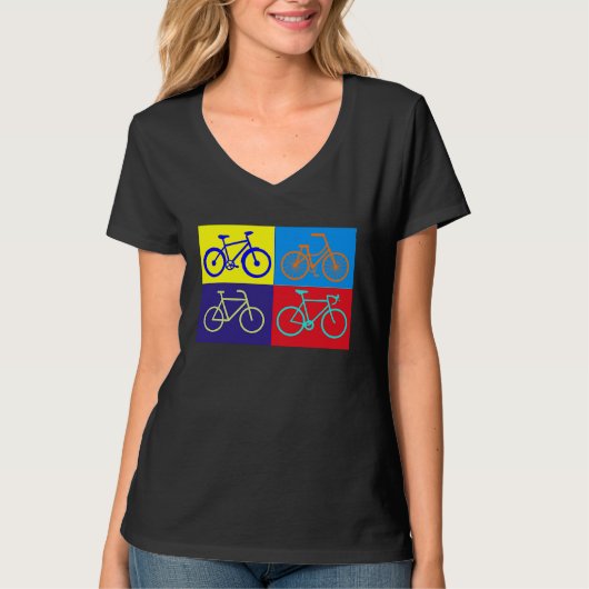bicycling accessories bicycle cycling cyclists art t-shirt (Voorkant)