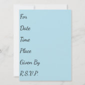 Bicycling Birthday Invitation Kaart (Achterkant)