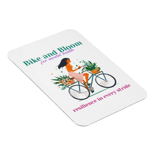 Bicycling Mental Health and Wellbeing Magneet (Rechterzijde)