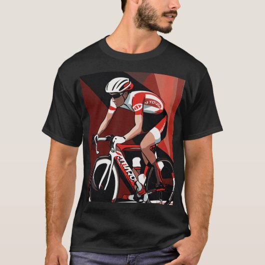 Bicycling T Shirt (Voorkant)