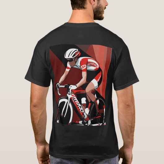 Bicycling T Shirt (Achterkant)