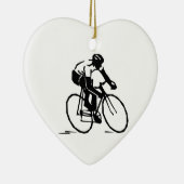 Bicyclist/cyclist/Rider Keramisch Ornament (Rechts)