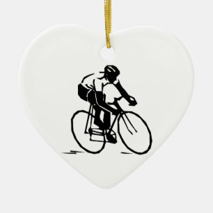 Bicyclist/cyclist/Rider Keramisch Ornament