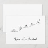 Bicyclist die over de heuvel gaat kaart (Voorkant / Achterkant)