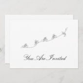 Bicyclist die over de heuvel gaat kaart (Voorkant / Achterkant)