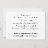 Bicyclist die over de op maat gemaakte heuvel gaat kaart (Achterkant)